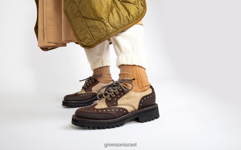 נשים בז' ava tech Grenson J4F4Z330 נעלי brogues