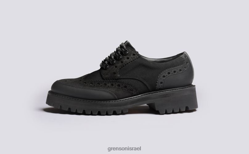 נשים שָׁחוֹר ava tech Grenson J4F4Z332 נעלי brogues