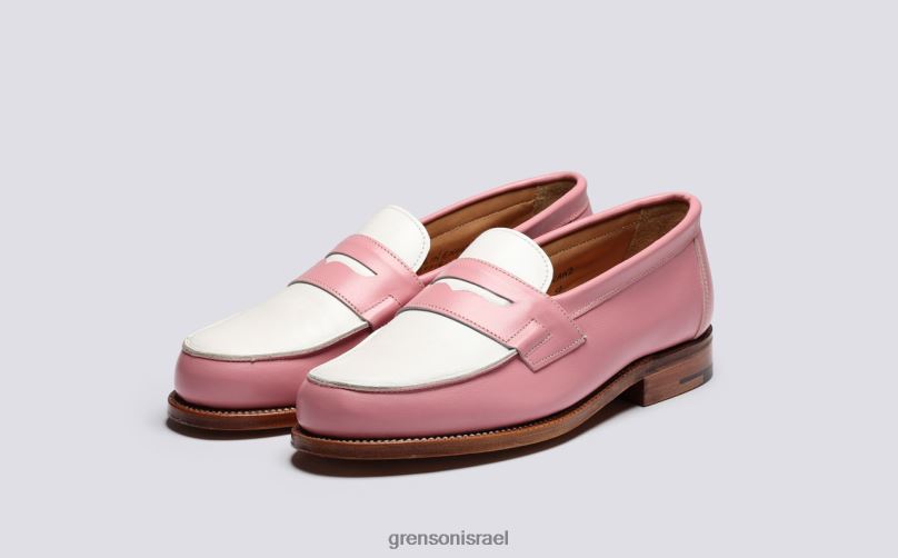 נשים ורוד/לבן epsom Grenson J4F4Z235 מוֹקָסִינִים