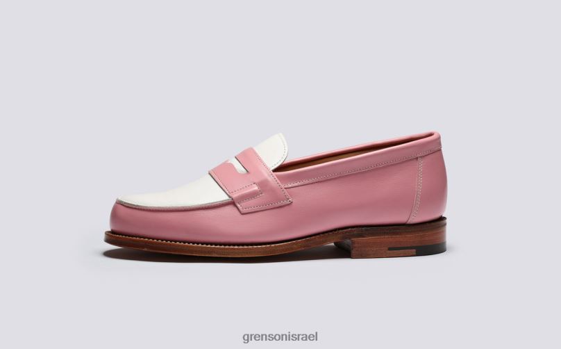 נשים ורוד/לבן epsom Grenson J4F4Z235 מוֹקָסִינִים