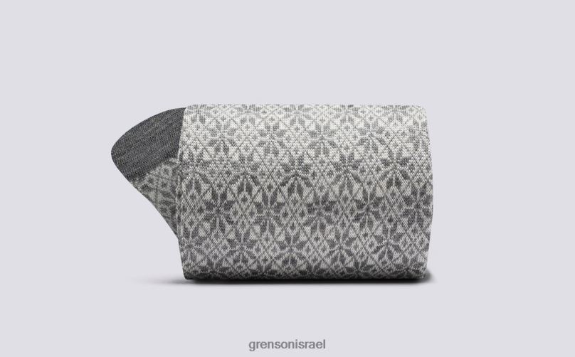 נשים אפור גרב פתית שלג fairisle Grenson J4F4Z470 אביזרים